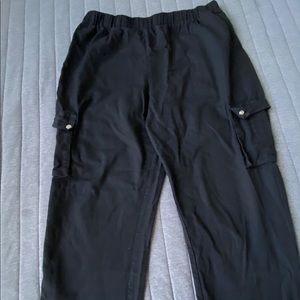 black cargo pants